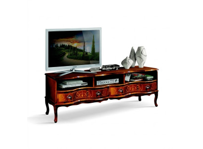 Meuble bas de télévision en bois italien - Buffet TV - Meuble TV long - Armoire - Mobilier de luxe pour salon nouveau