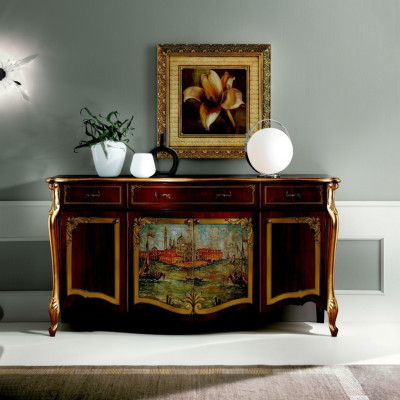 Mobilier de design Buffet de luxe Baroque Commode Bahut xxl Design Italien neuf
