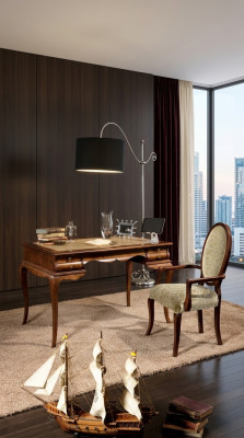 Meubles en bois de luxe style classique italien Bureau mobilier de bureau
