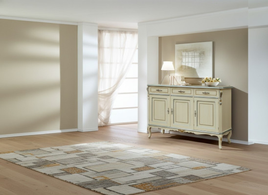 Meubles de luxe en bois italien Blanc Grand Buffet Armoire Meubles de salon neufs