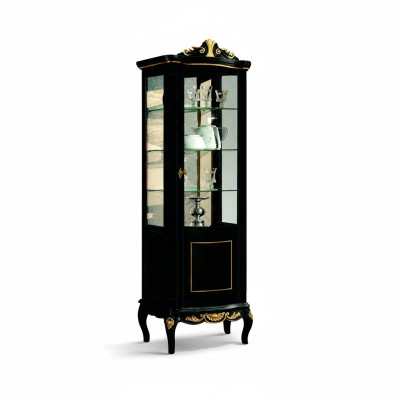 Concepteur italien Chic Mobilier en bois Style baroque Armoire de luxe Vitrine Salon