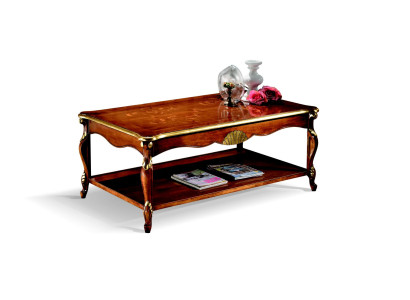 Conception Bois Meubles Italiens Style Baroque Marron Table Basse Table de Salon nouvelle