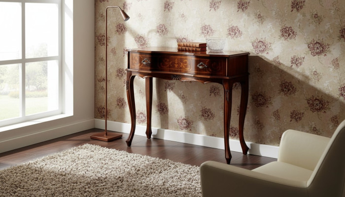Bois meubles italiens Table console Meubles marron Style Baroque Conceptions Consoles
