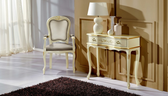 Bois brun Meubles italiens Table console Style de meubles Baroque Consoles de design