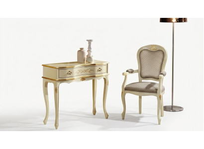 Chic Designer Luxury Baroque Fauteuil en Bois Italien Mobilier de Salon
