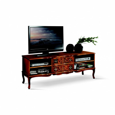 Meuble de salon en bois italien Buffet pour télévision Meuble bas pour télévision Buffet long Armoire de salon
