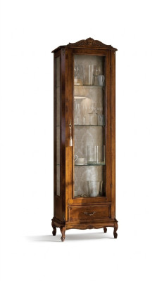 Designer Meubles en bois de luxe chic de style baroque italien Armoire Vitrine Salle de séjour