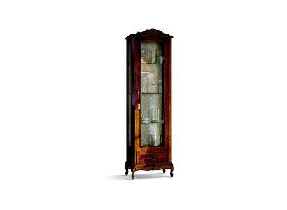 Designer Meubles en bois de luxe chic de style baroque italien Armoire Vitrine Salle de séjour