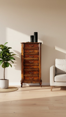 Style de meubles italien Armoire baroque Commode de luxe en bois Buffet de style nouveau