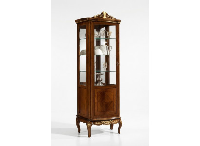 Meuble classique en bois marron Vitrine Chic vitrine de luxe Meubles italiens