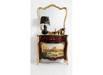 Commode italienne Commode Buffet Peinture à la main Garde-robe Buffet de luxe en bois italien