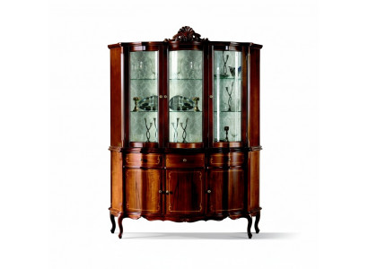Mobilier classique en bois Marron Vitrine Design chic de vitrine Mobilier italien