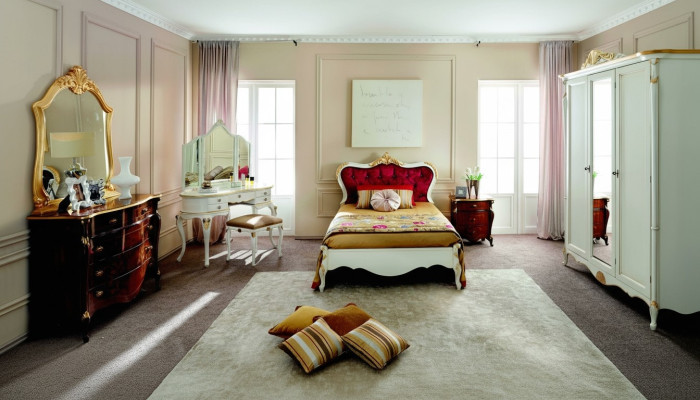 Conception Lit de Luxe 120*195 cm avec Tête de lit Boutons Style Baroque Meubles Italiens.