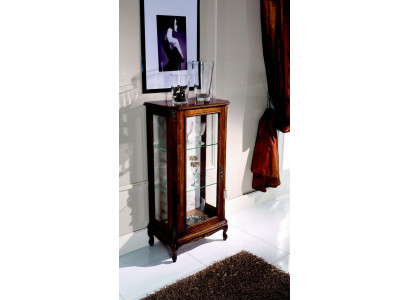 Meuble de design italien brun Vitrine en bois armoires de luxe classiques Buffet
