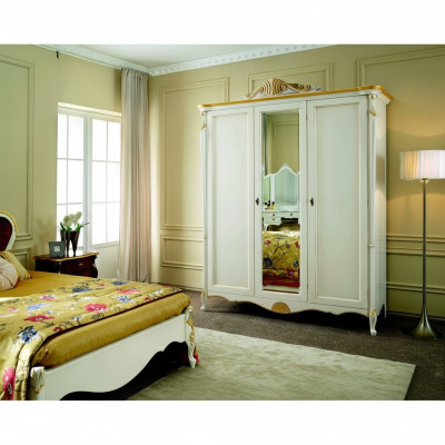 Armoire en bois massif Meuble de style italien Armoire de chambre en bois massif neuve