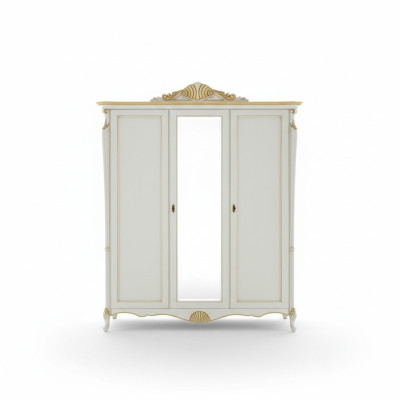Armoire en bois massif Meuble de style italien Armoire de chambre en bois massif neuve