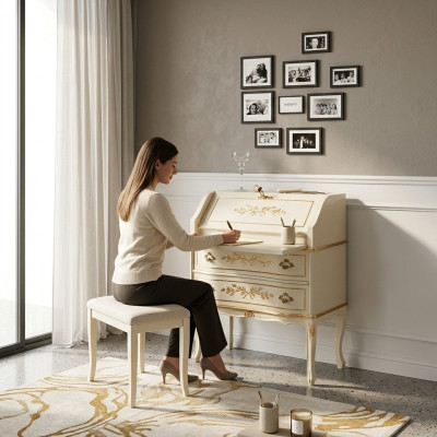 Conception Tableau Secrétaire Bureau d'écriture Mobilier de bureau Tables en bois Mobilier de bureau