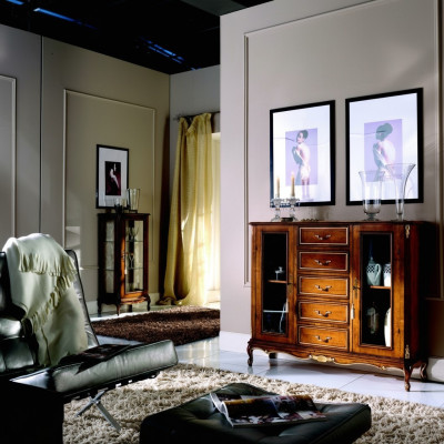 Buffet Armoire Vitrine Commode Armoires Mobilier de style baroque Bois
