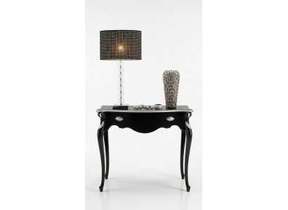 Table console Noire Console Design Meuble Italien Baroque Bois