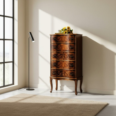 Armoire étroite et haute Commode Lit Salon Commodes Buffet