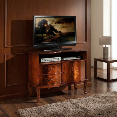 Bahut TV Meuble télé Lowboard Armoire Mobilier italien Salon Mobilier en bois neuf