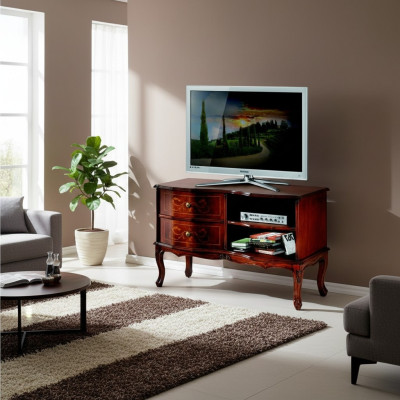 Meuble bas de télévision italien Buffet armoire télévision Armoire Salon Mobilier en bois neuf