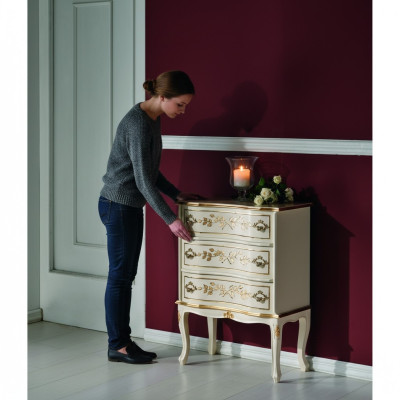 Meuble en bois italien de designer Armoire haute Commodes Armoires Blanches