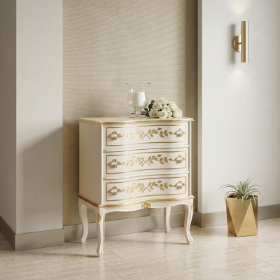 Meuble en bois italien de designer Armoire haute Commodes Armoires Blanches