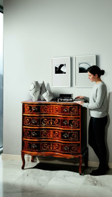 Meubles en bois de luxe italien de designer Commode Armoire Vrai bois