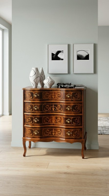 Meubles en bois de luxe italien de designer Commode Armoire Vrai bois