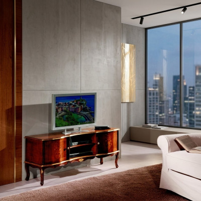 Meuble TV de haute qualité, armoire TV, meuble TV, armoire de salon, luxueux buffet mural en bois.