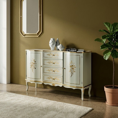 Coffre à tiroirs de luxe Armoire en bois italien Design de meubles Buffet Console