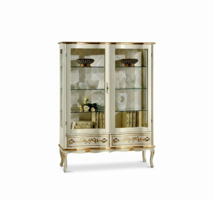 Conception Armoire en bois Vitrines d'exposition Meubles de luxe italiens Bahut de style baroque