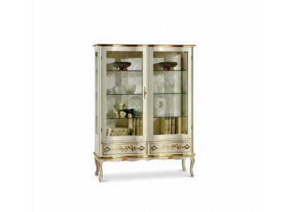 Conception Armoire en bois Vitrines d'exposition Meubles de luxe italiens Bahut de style baroque