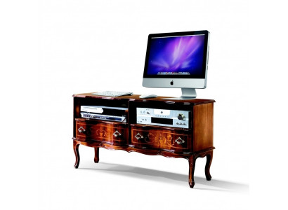 Salle de séjour Mobilier en bois Buffet tv Meuble tv Armoire Baroque neuf