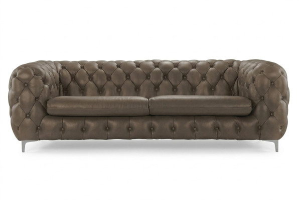 Canapé Chesterfield Marron xxl Grand Cuir Salon Mobilier 4 Places Violet Jaune Vert