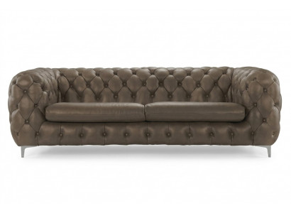 Canapé Chesterfield Marron xxl Grand Cuir Salon Mobilier 4 Places Violet Jaune Vert