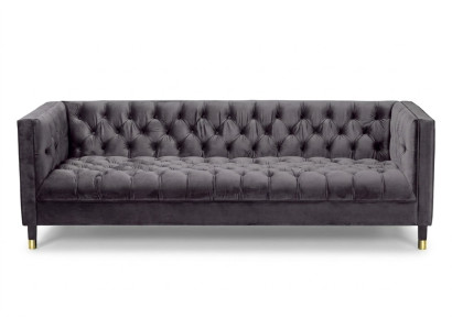 Canapé Chesterfield anthracite Meubles créatifs Canapés 4 places Canapés textiles
