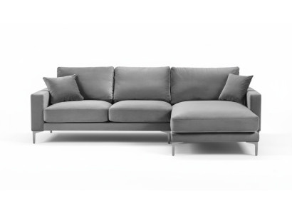 Sofa d'angle pour salon en tissu textile gris xxl Big Creative Furniture Chesterfield Sofas