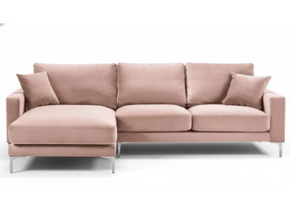 Tissu textile canapés chesterfield mobilier créatif salon canapé d'angle rose XXL grand