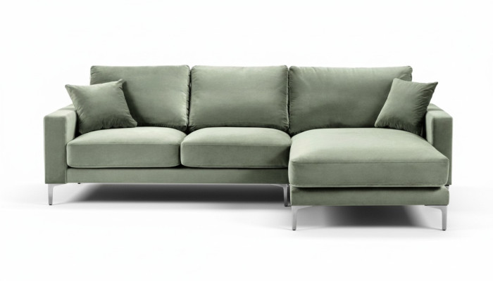 Sage Green Green Canapé d'angle Tissu Salon Design Canapés Rembourrage Canapé Canapés neuf