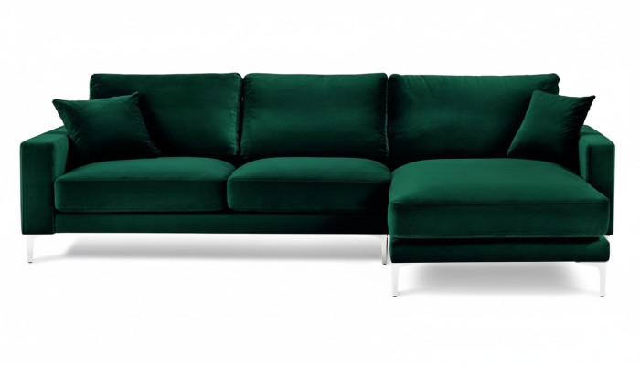 Canapé Loft Canapé d'angle de luxe Canapé d'angle Mobilier Ensemble de coins Canapés en velours Canapés de salon verts