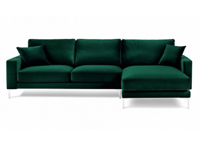 Canapé Loft Canapé d'angle de luxe Canapé d'angle Mobilier Ensemble de coins Canapés en velours Canapés de salon verts