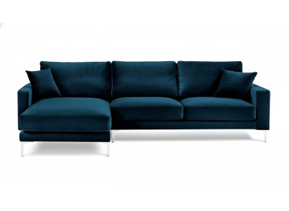 Canapé d'angle en tissu turquoise design créatif de salon Sofas nouvellement rembourrés