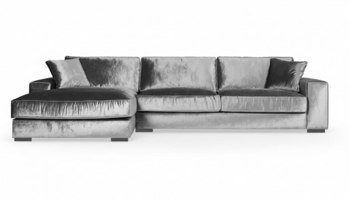 Meubles de style italien Canapé d'angle Tissu Salon Conception Canapés Rembourrage Sofas