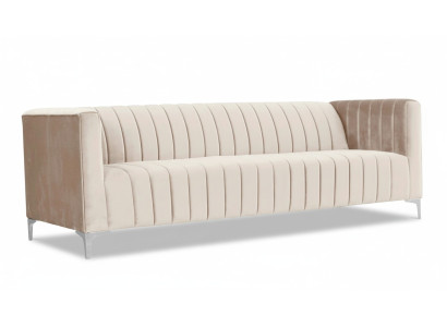 Tissu beige canapé trois places design salon canapés rembourrés canapé sofas velours beige