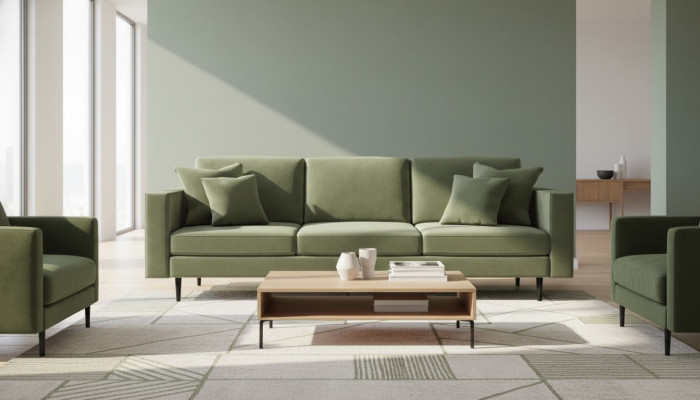 Mobilier de style italien Mobilier de salon Design de canapé Canapés Vert
