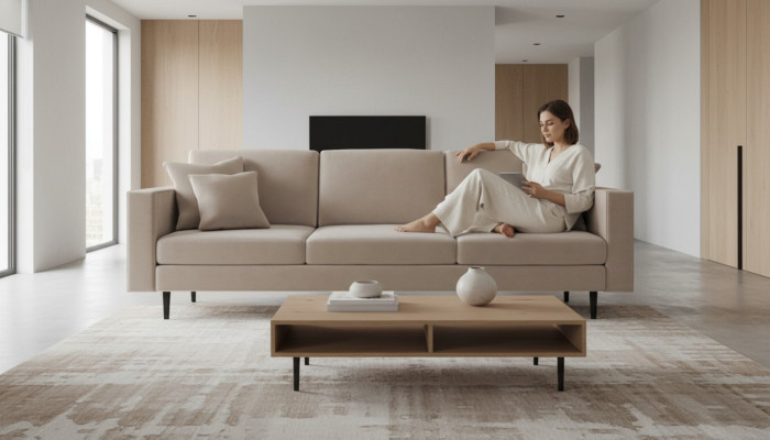 Canapés, divans, canapés en tissu, style italien, meubles de salon, sofas en velours, coussins.