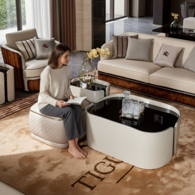 Table basse Tables Modernes Créatif Design de Salon Mobilier Bois Luxe Table nouvelle