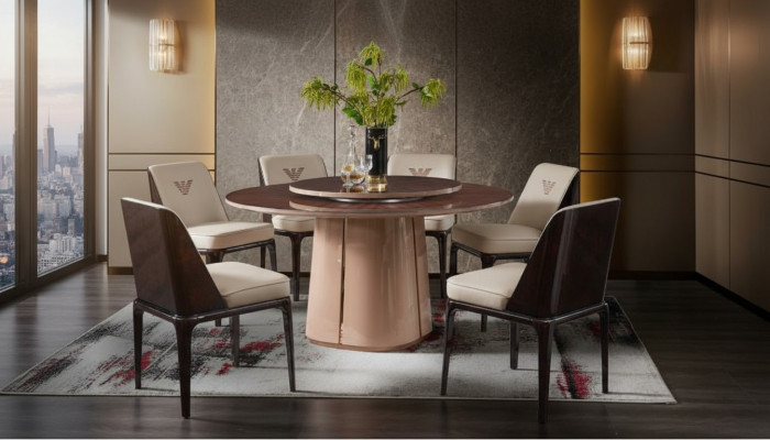 Groupe de chaises de luxe pour salle à manger en bois 4x chaises de design suite de luxe